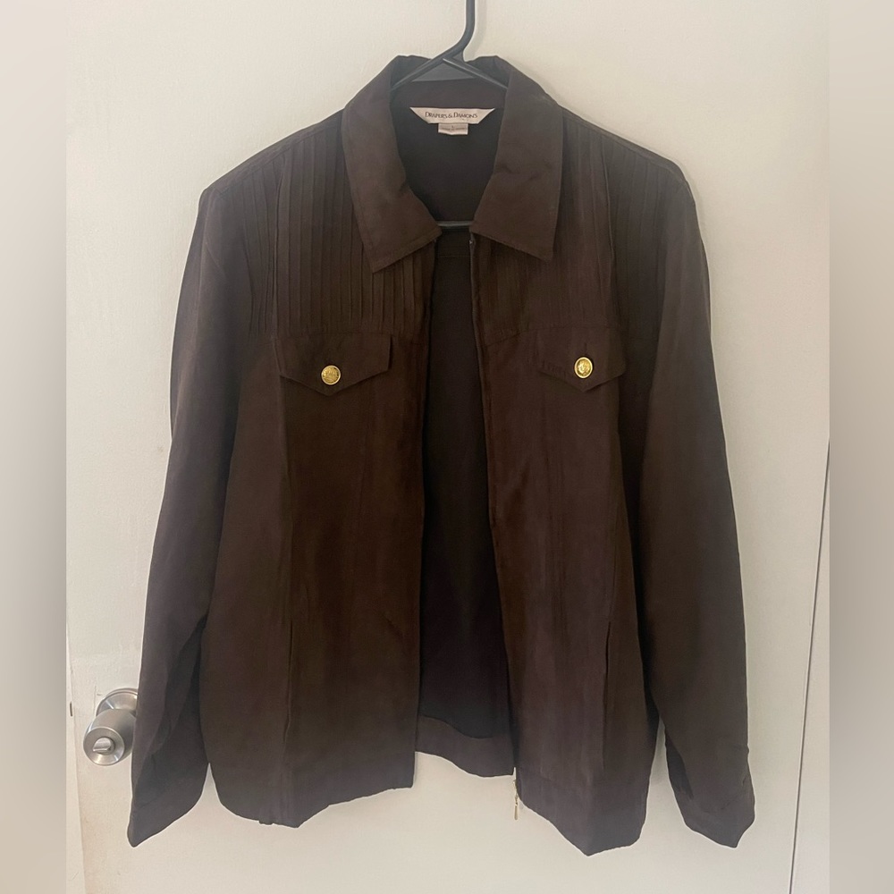 Women’s brown suede jacket